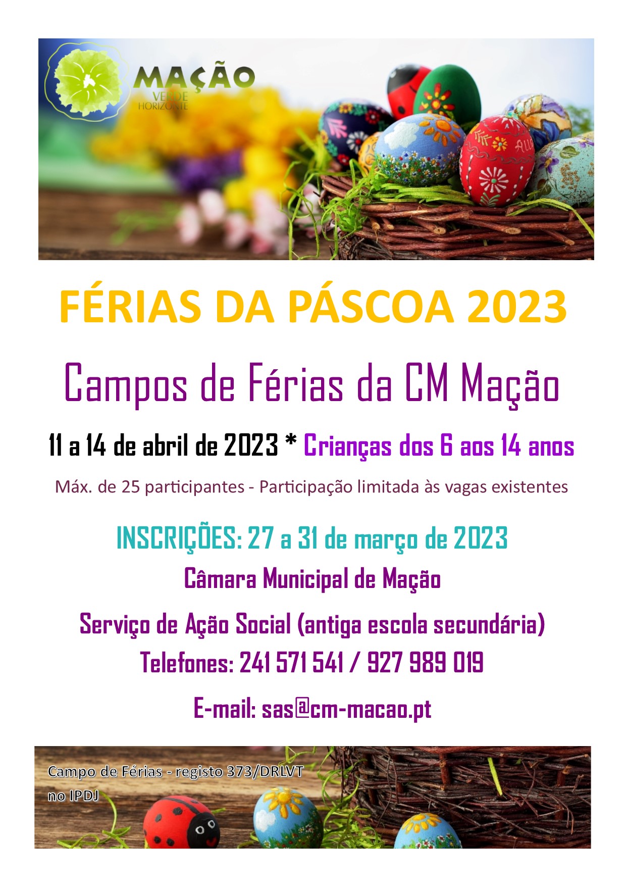 CARTAZ FERIAS PASCOA