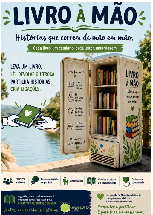 livros à mão