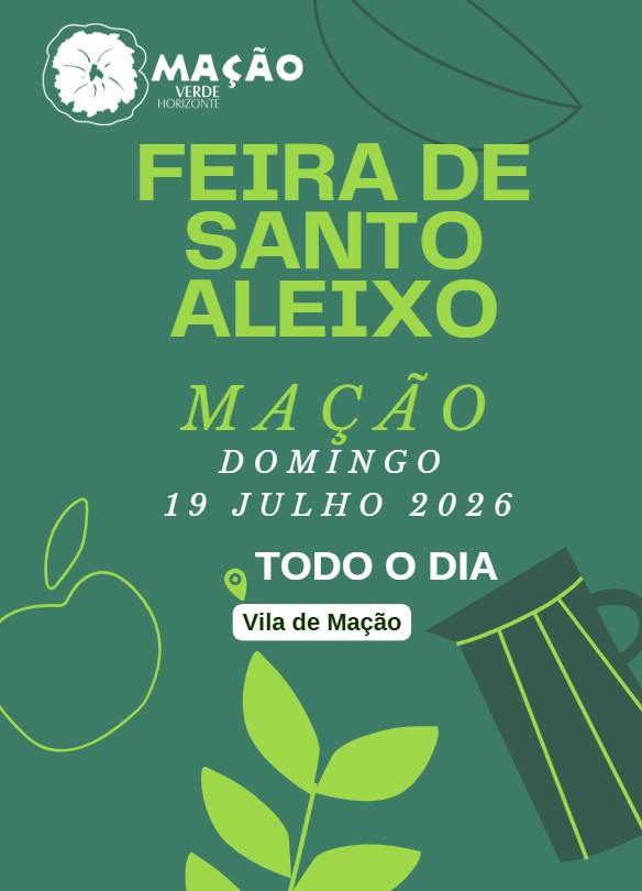 FEIRA DE SANTO ALEIXO ESTE DOMINGO EM MAÇÃO