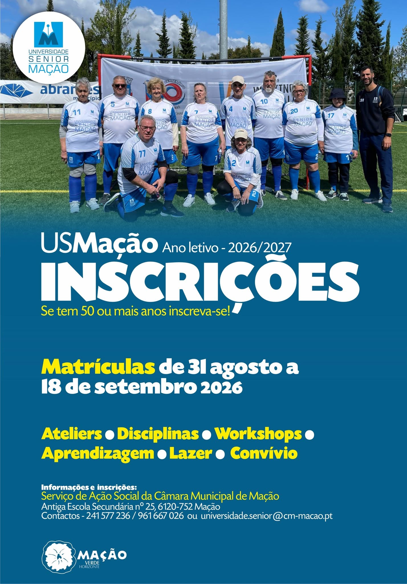 Inscrições Universidade Sénior