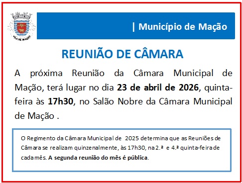 REUNIÃO DE CÂMARA PÚBLICA – 23 DE ABRIL DE 2026