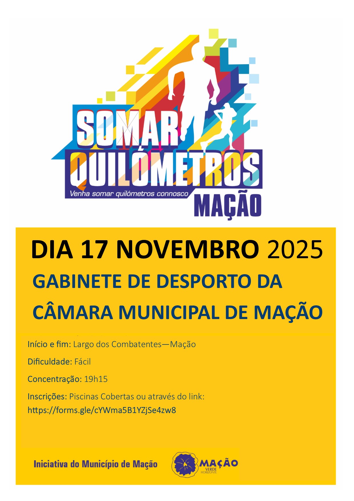 VAMOS SOMAR KMS EM MAÇÃO!