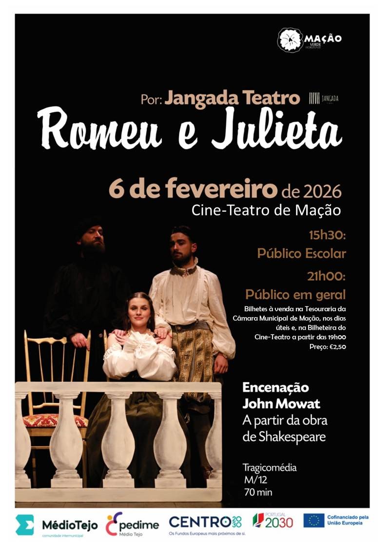 ROMEU E JULIETA - BILHETES À VENDA