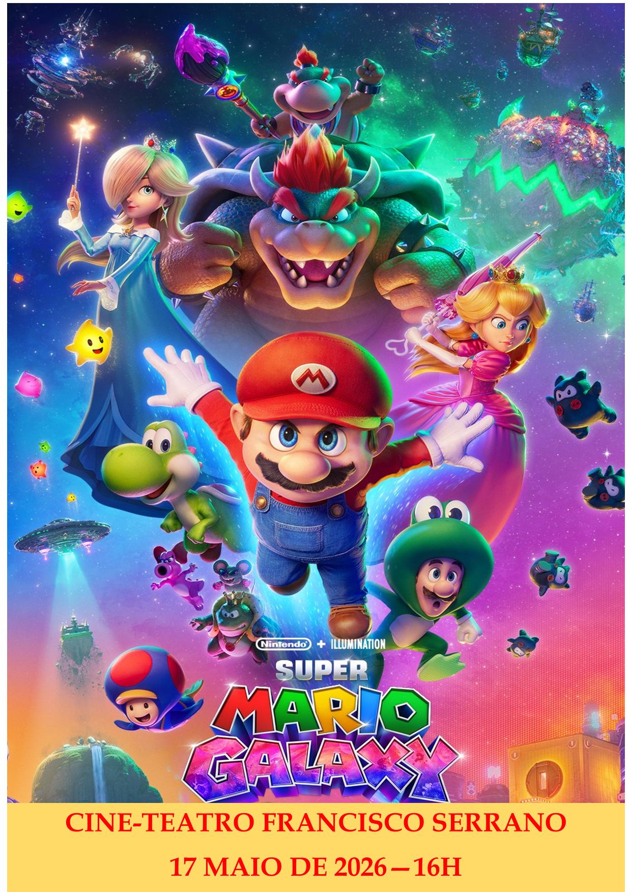 CINEMA: SUPER MÁRIO: GALAXY-O FILME I M6