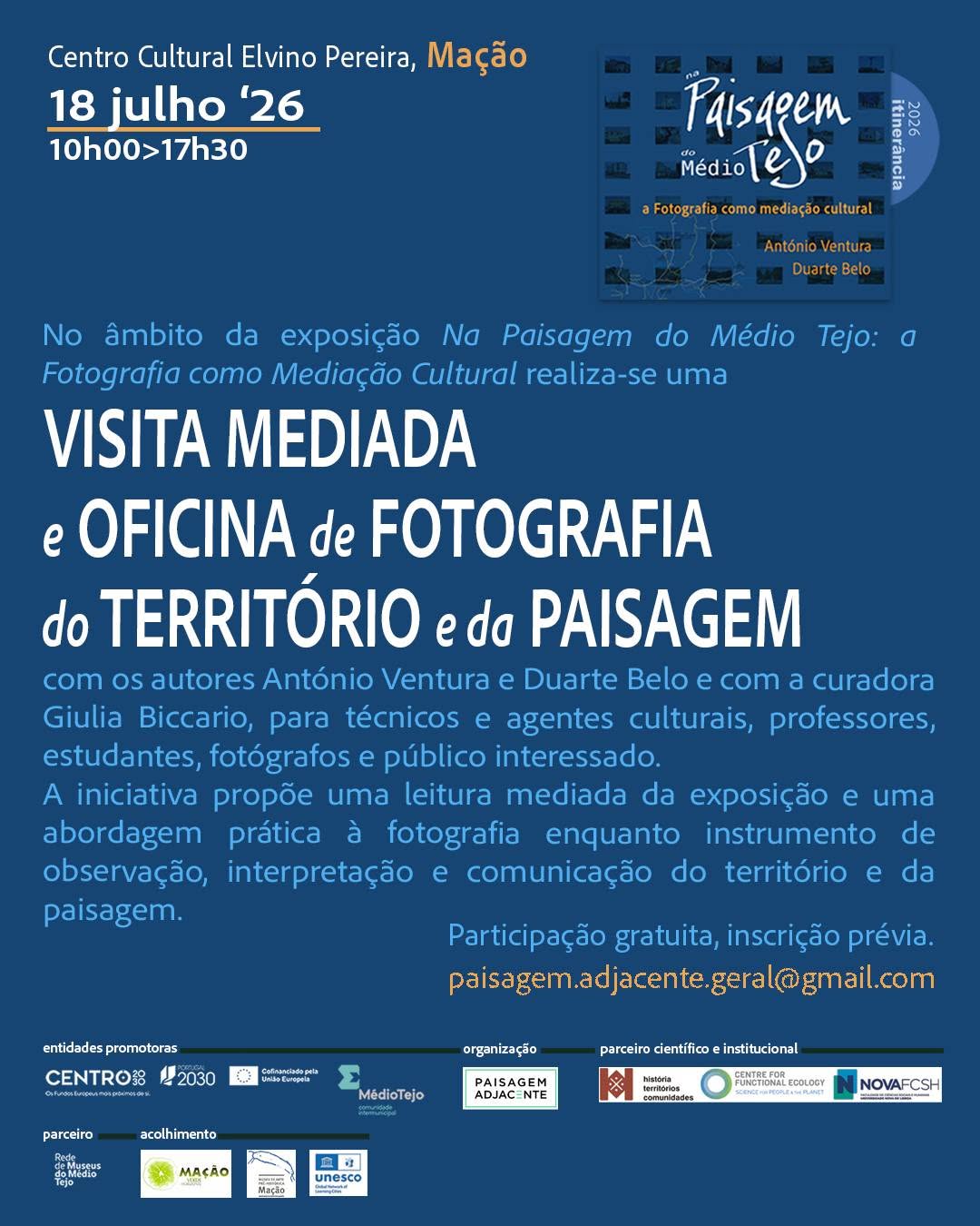 EXPOSIÇÃO - NA PAISAGEM DO MÉDIO TEJO: A FOTOGRAFIA COMO MEDIAÇÃO CULTURAL