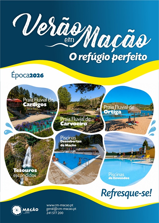 ÉPOCA BALNEAR NO CONCELHO DE MAÇÃO - 2026
