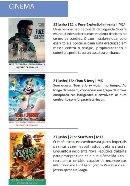 CINEMA EM JUNHO